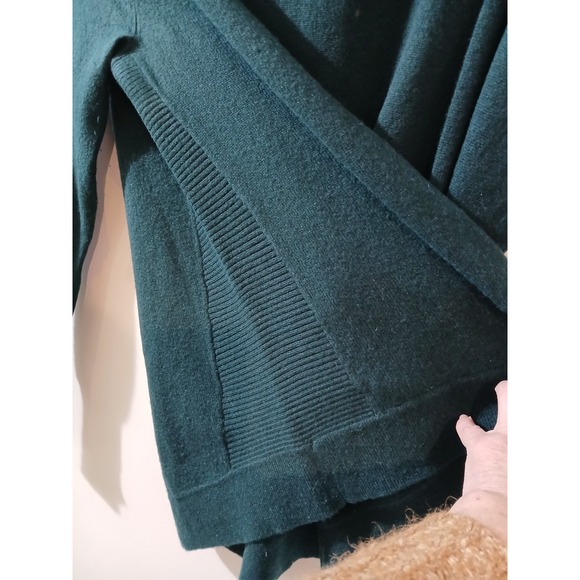 Halogen Women's Teal 100% Cashmere Crew Neck Long Sleeve Sweater Size L - Picture 3 of 6